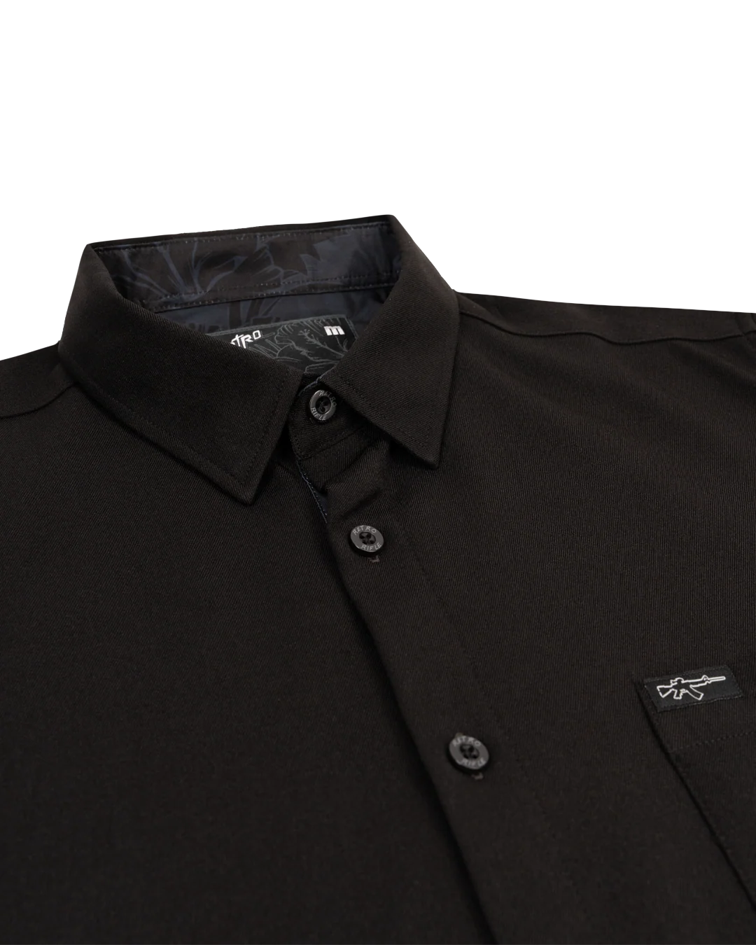 Blackout Hawaiian (Black) Dress Shirt - Image 2