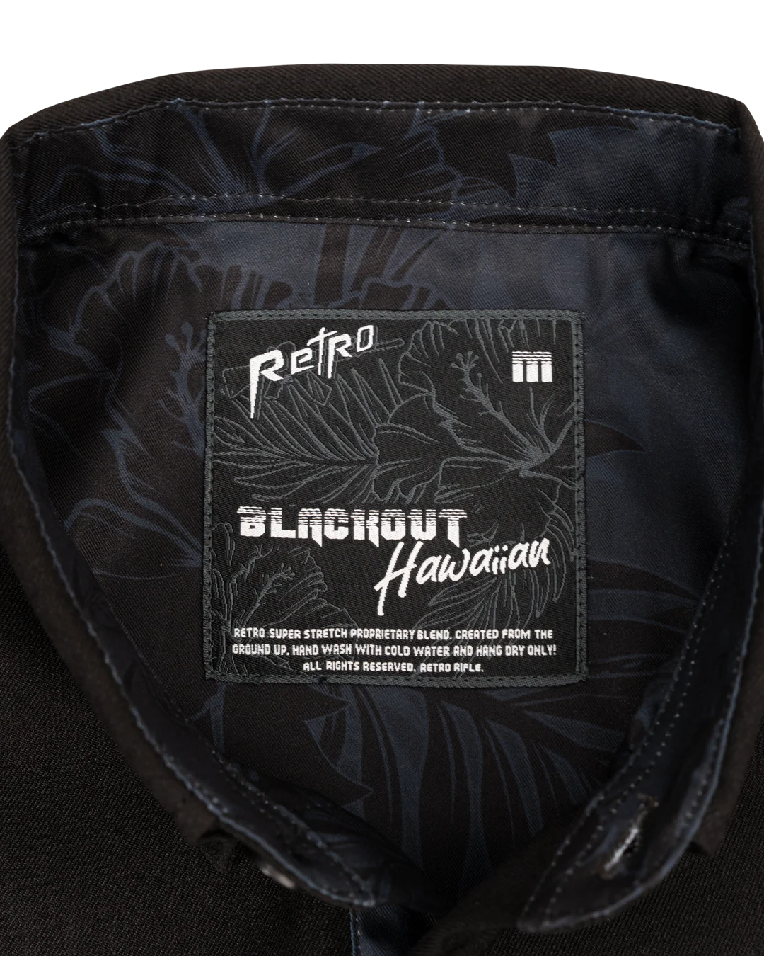 Blackout Hawaiian (Black) Dress Shirt - Image 6