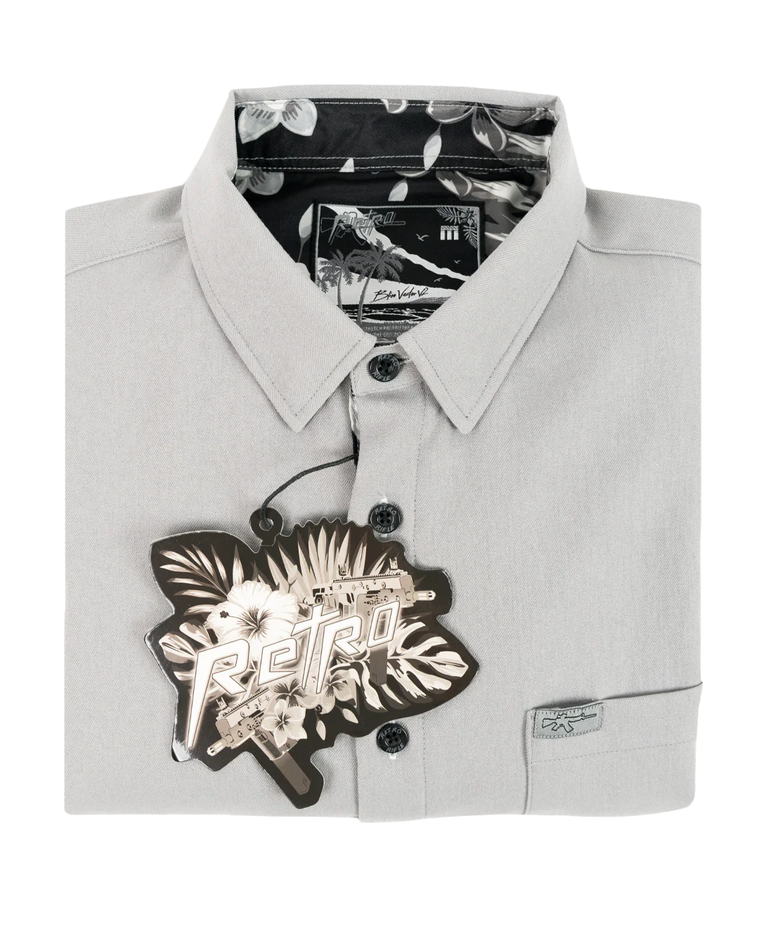 Bliss Vector (Gray) Dress Shirt - Image 7