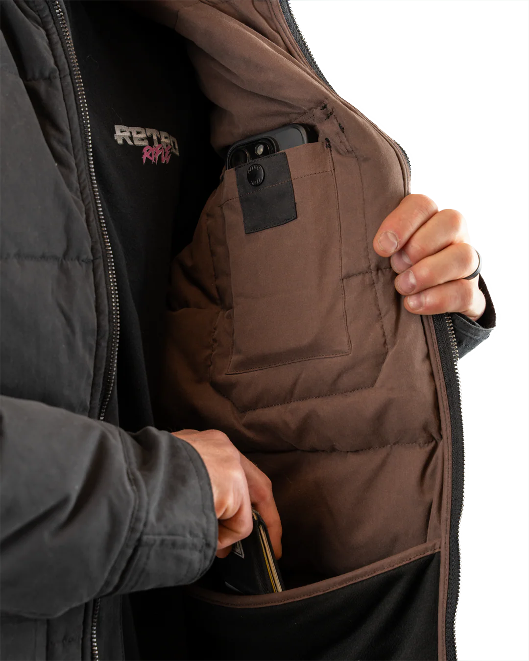 Bolster Puffer Jacket (Black) - Image 3