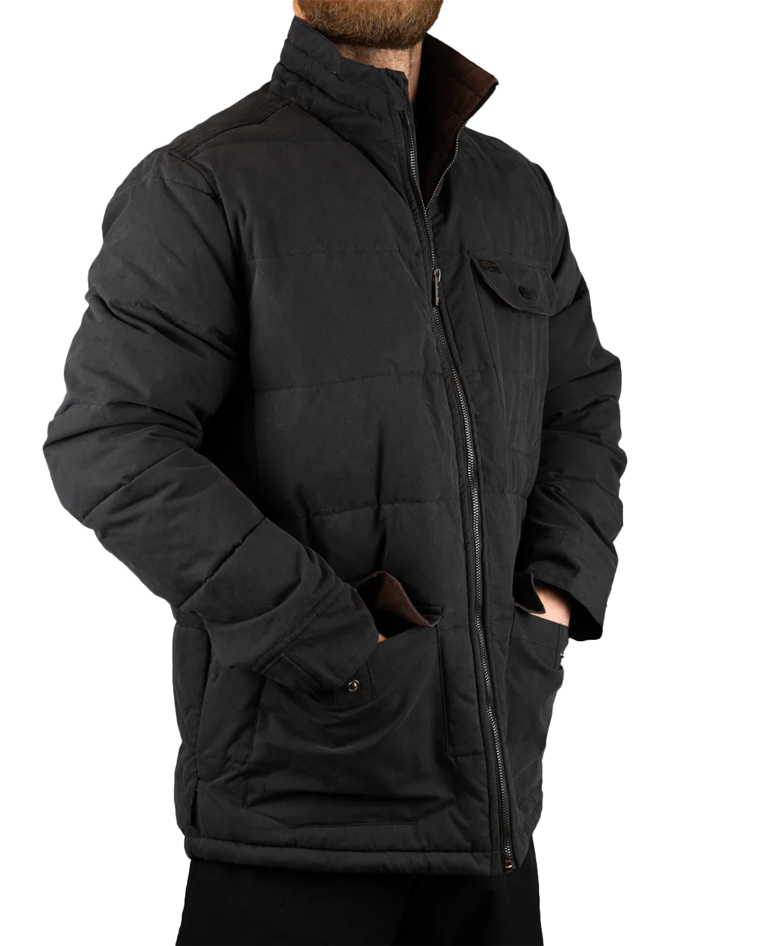 Bolster Puffer Jacket (Black) - Image 5