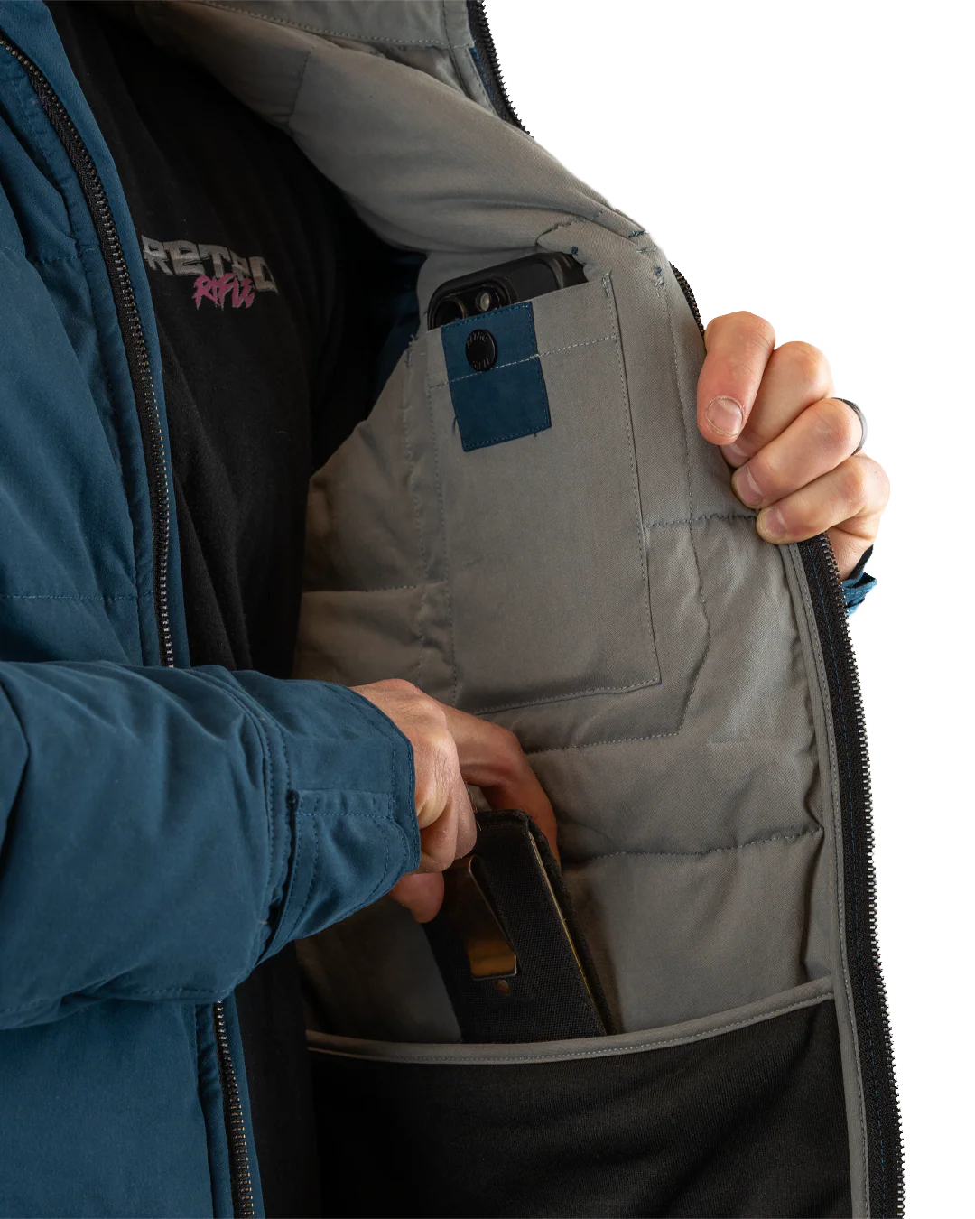 Bolster Puffer Jacket (Navy) - Image 3