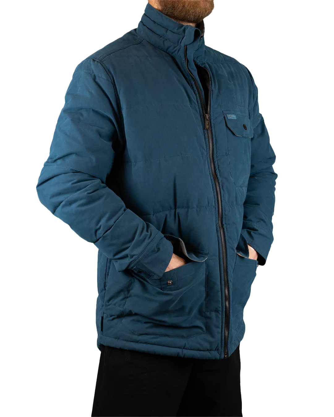 Bolster Puffer Jacket (Navy) - Image 5
