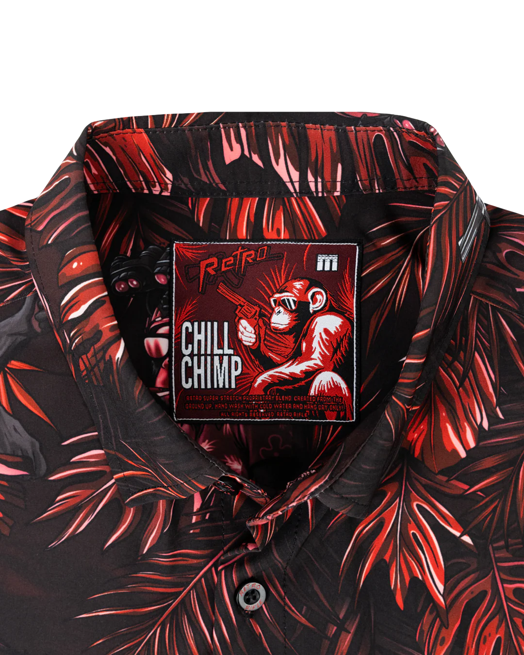 Chill Chimp (Red) Button Down - Image 4