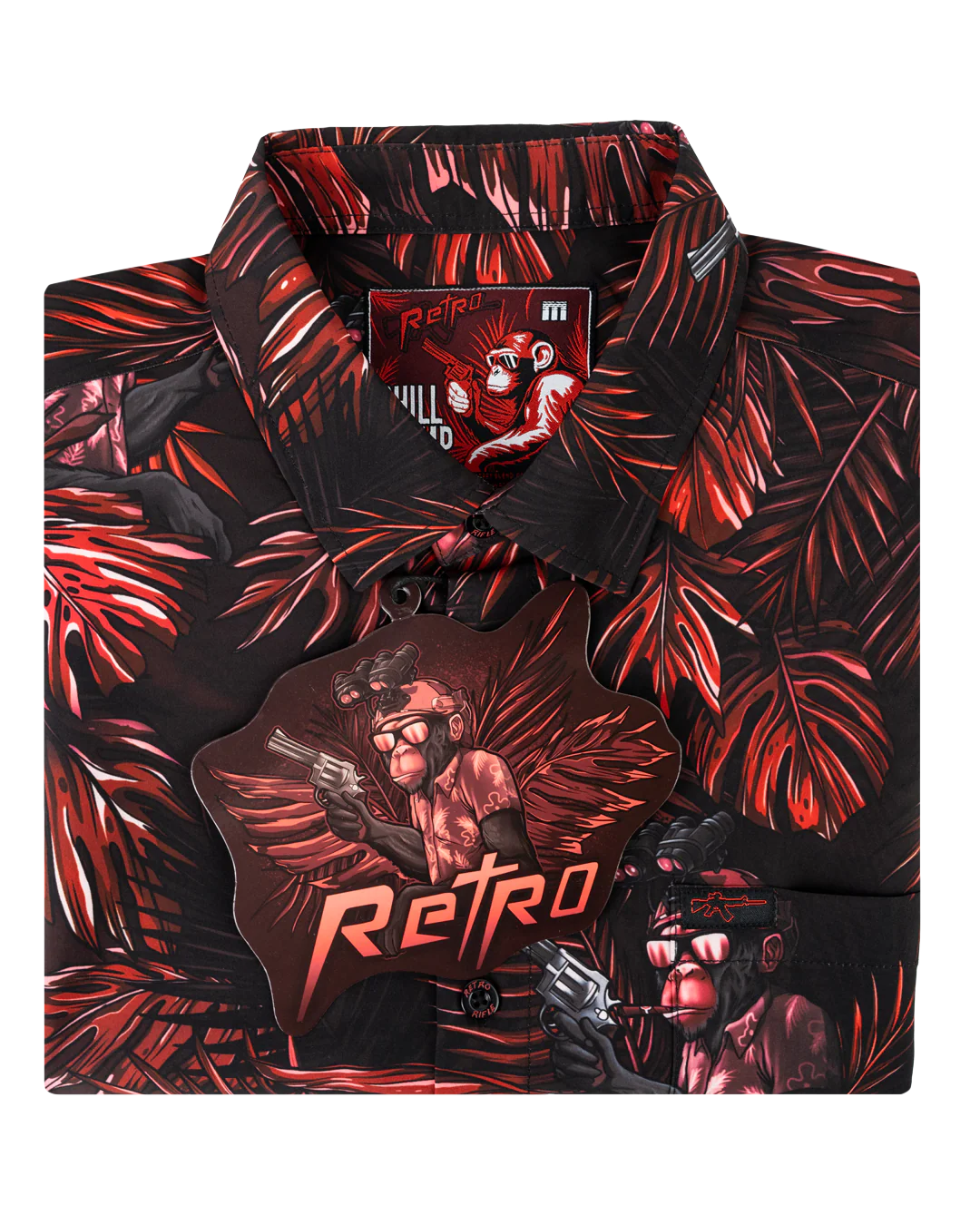 Chill Chimp (Red) Button Down - Image 6