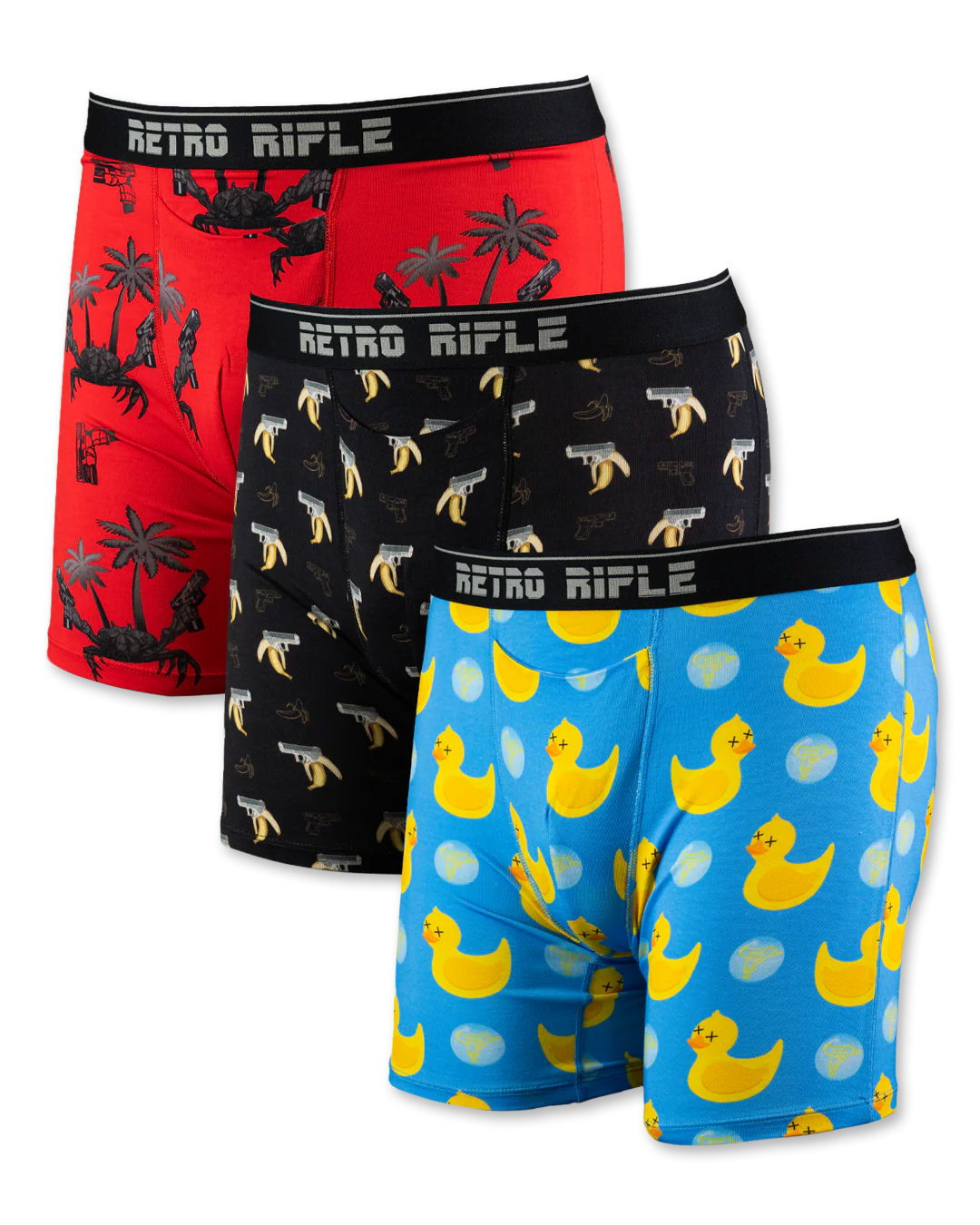 Crab/Duck/Organic Boxer Briefs 3-Pack - Final Sale