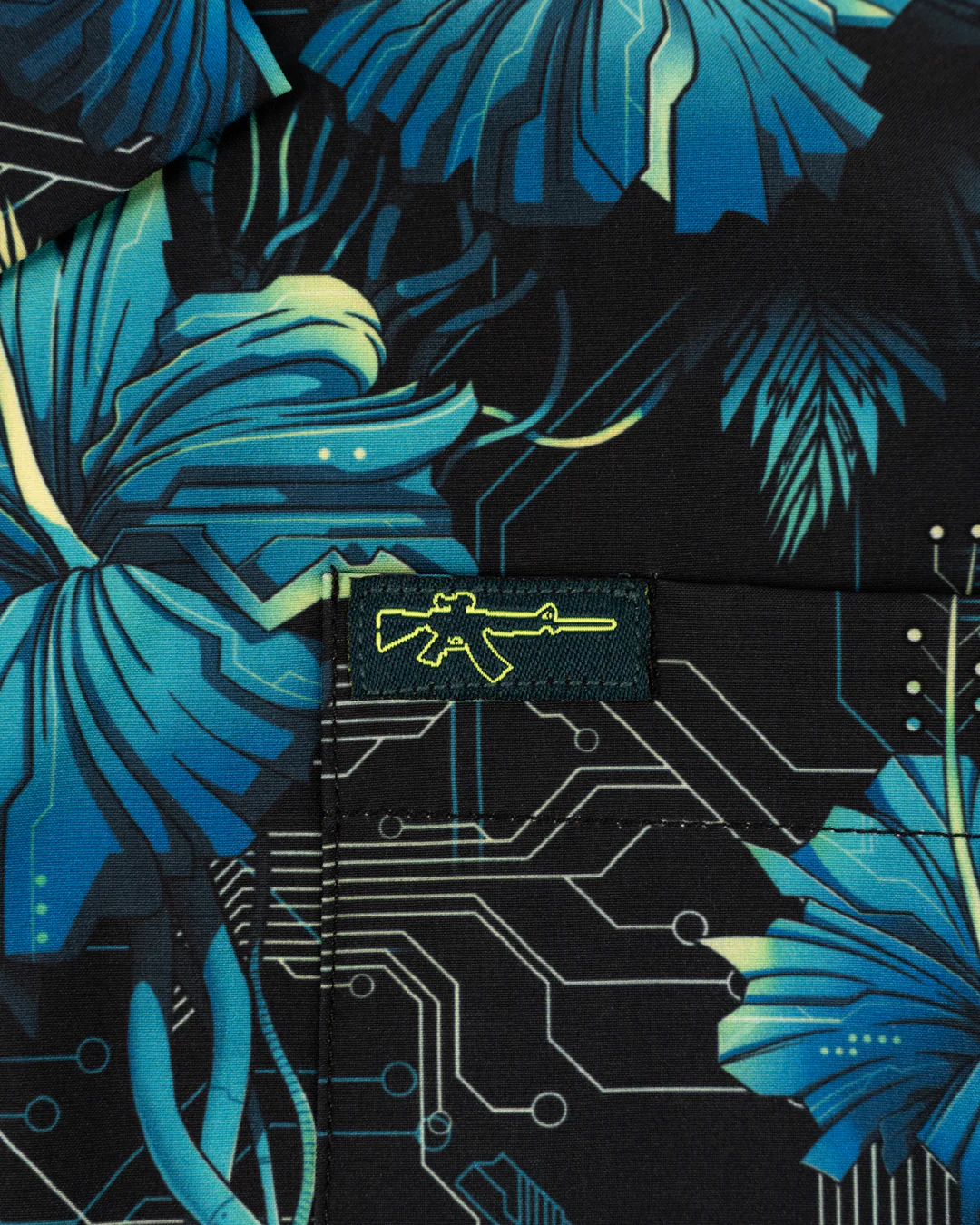 Cyber Hawaiian (Womens) Button Down - Image 3