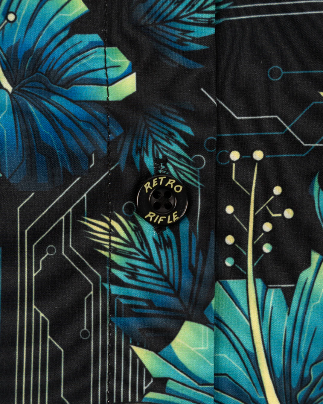 Cyber Hawaiian (Womens) Button Down - Image 5