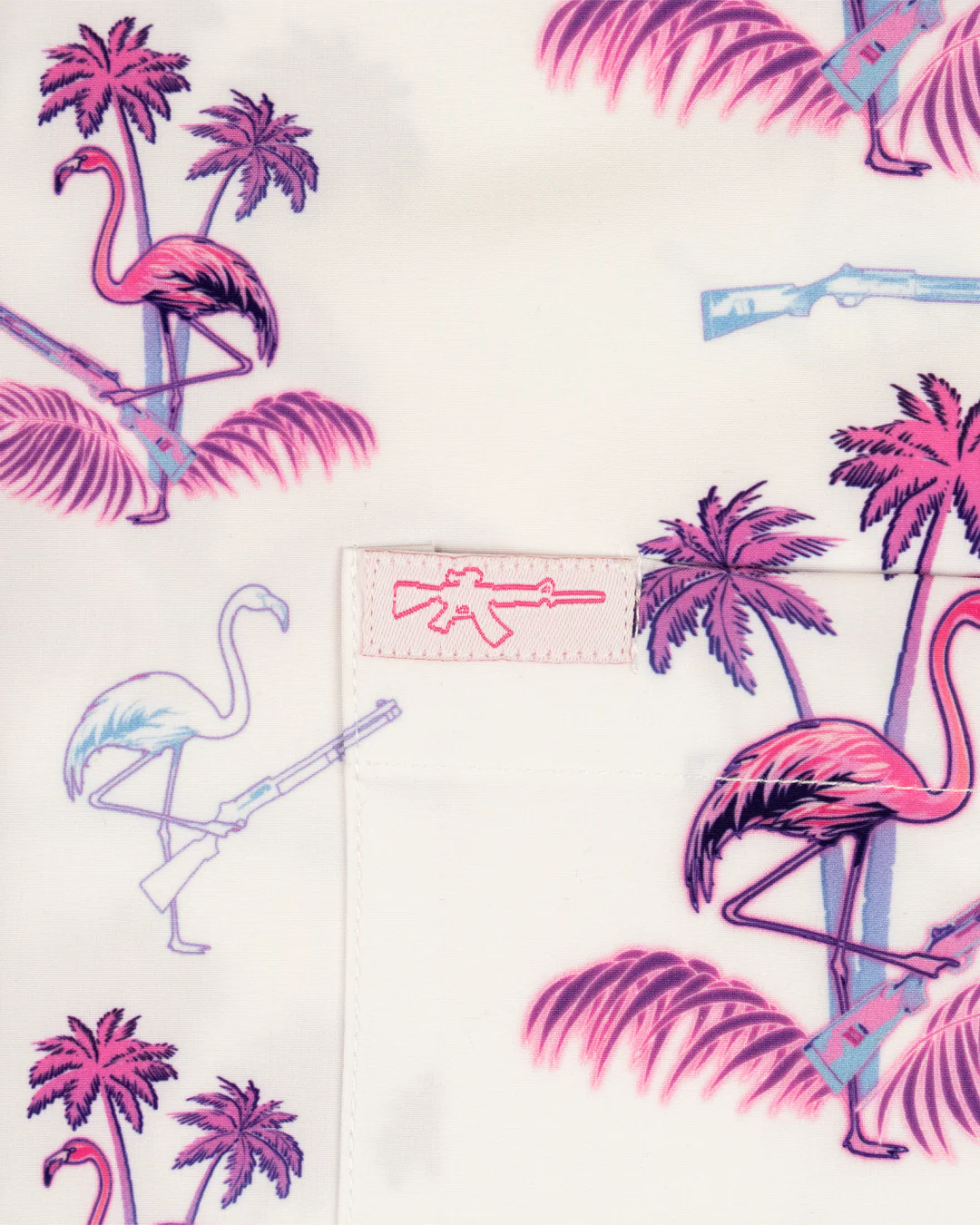 Da Flamingo V3 (White) Button Down - Image 3
