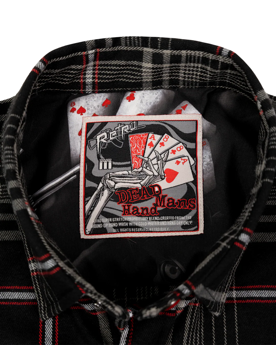 Dead Man's Hand Flannel (Pearl Snaps) - Image 5