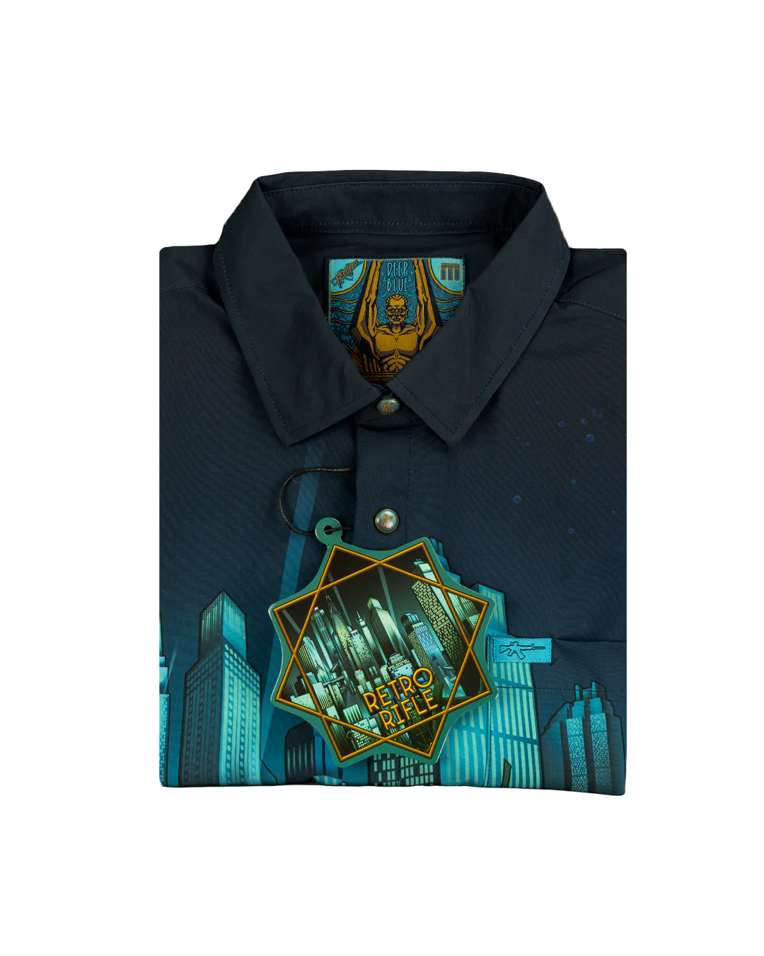 Deep Blue Button Down (Pearl Snaps) - Image 5