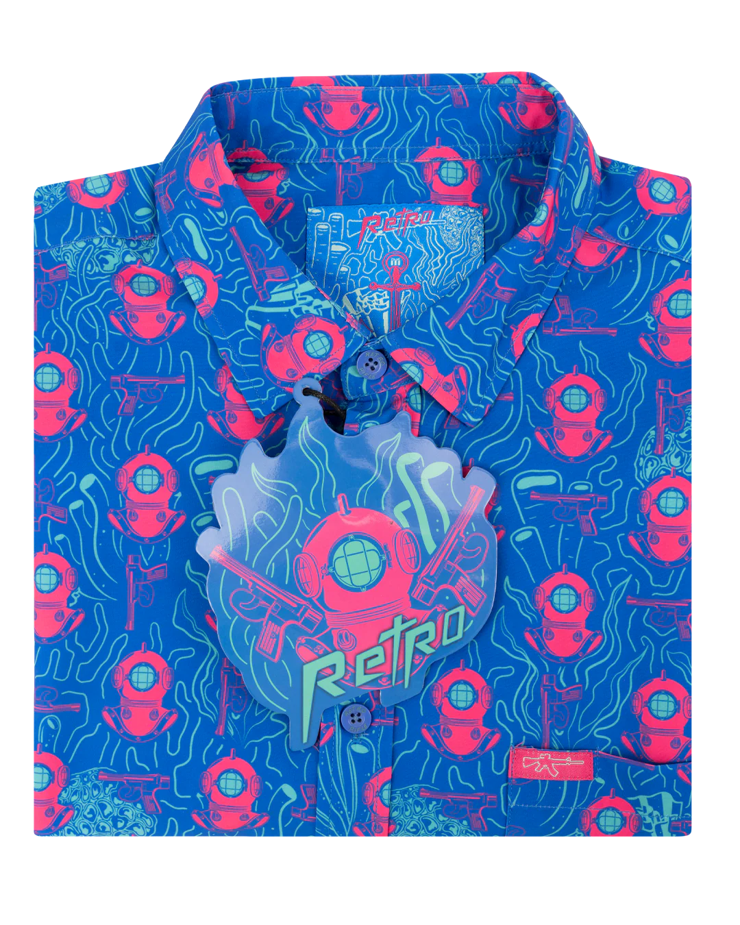 Deep Dive (Blue) Button Down - Image 6