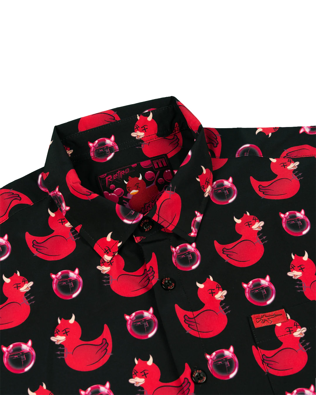 Devil Duck (Black) Button Down - Image 2