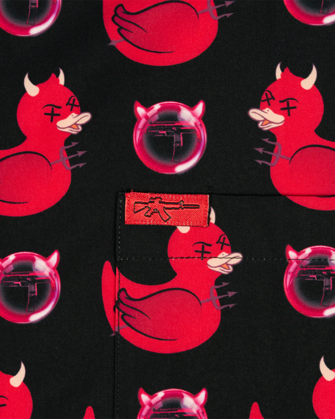 Devil Duck (Black) Button Down - Image 3