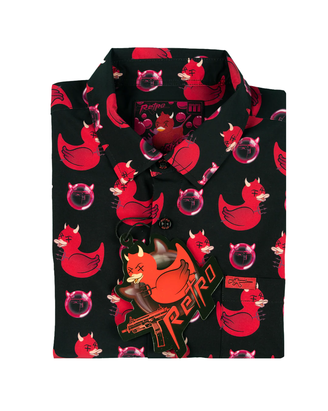 Devil Duck (Black) Button Down - Image 5