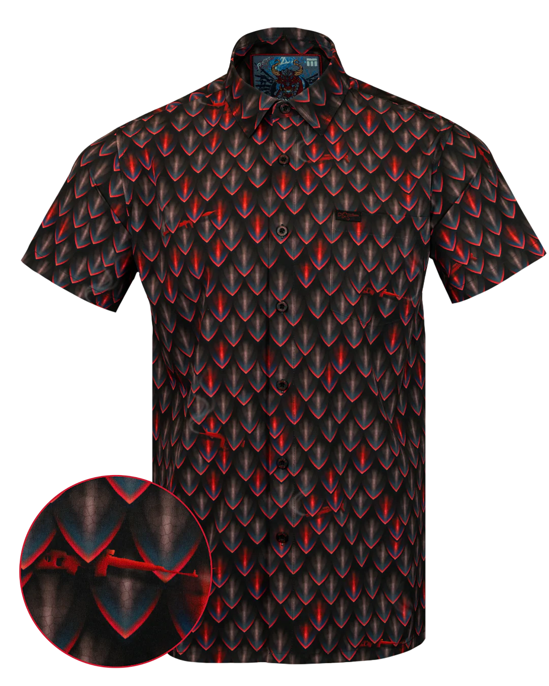 Dragon Scales Button Down