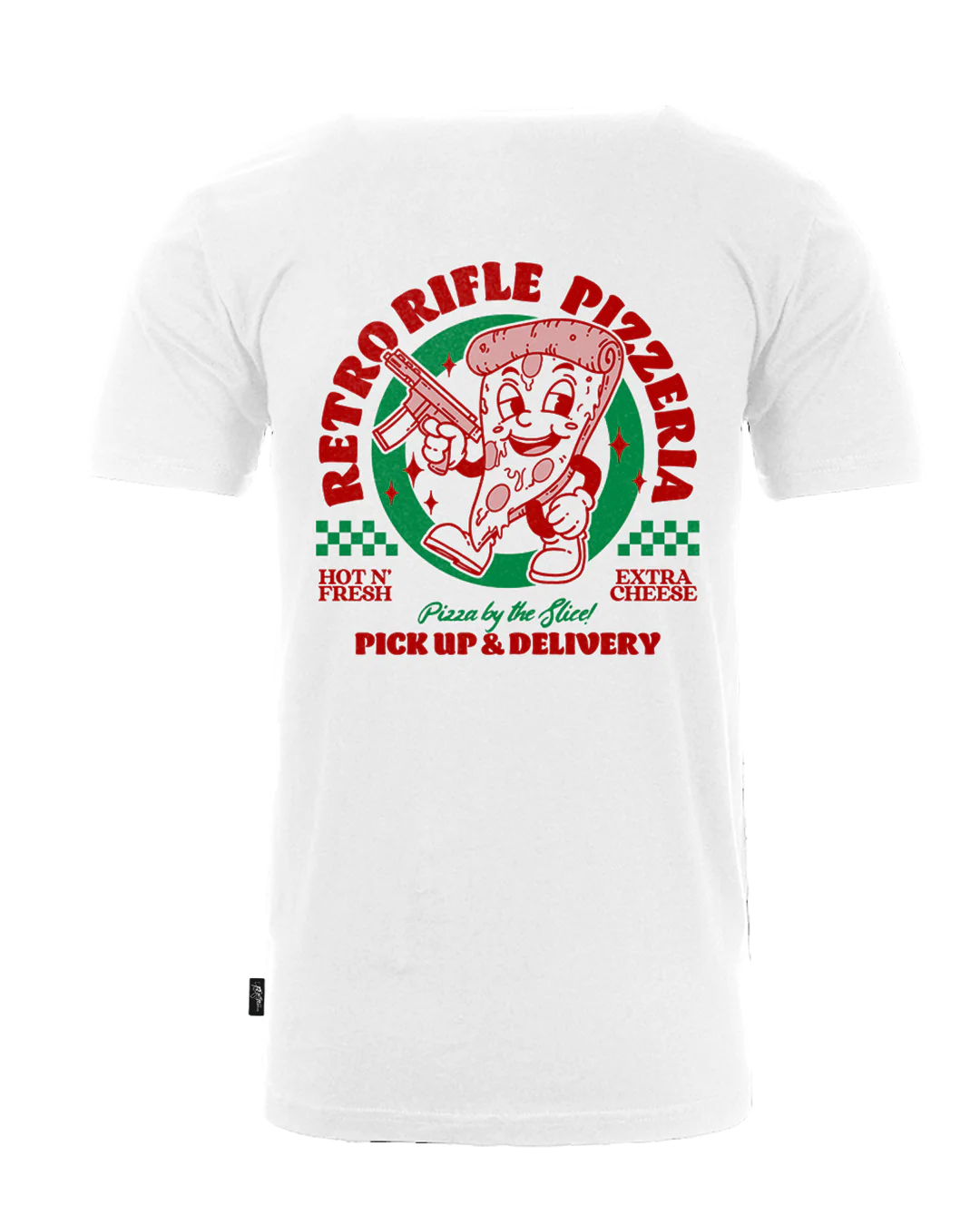 Extra Cheesy Tee (Red/Green) - Image 3