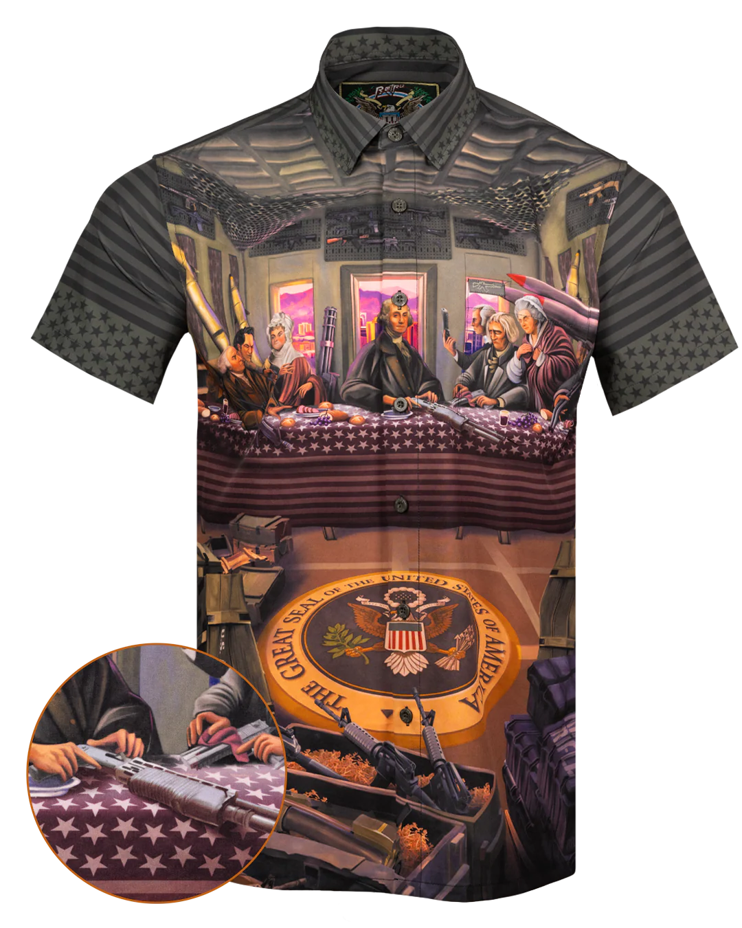 Feasting Fathers Button Down