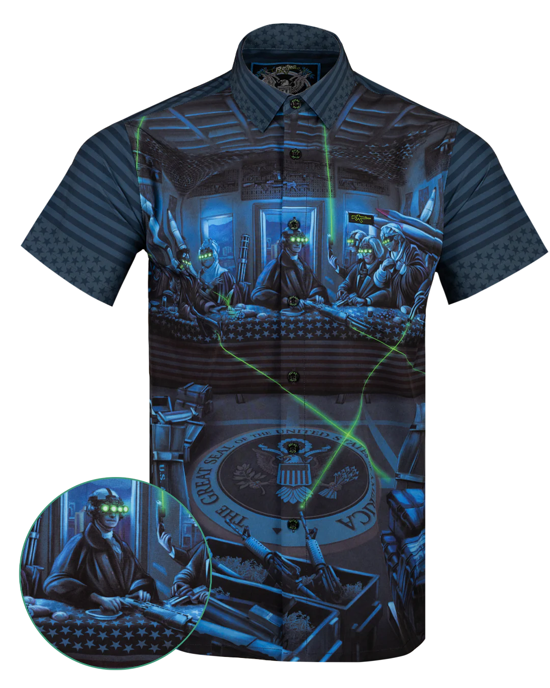 Feasting Fathers (Night Ops) Button Down