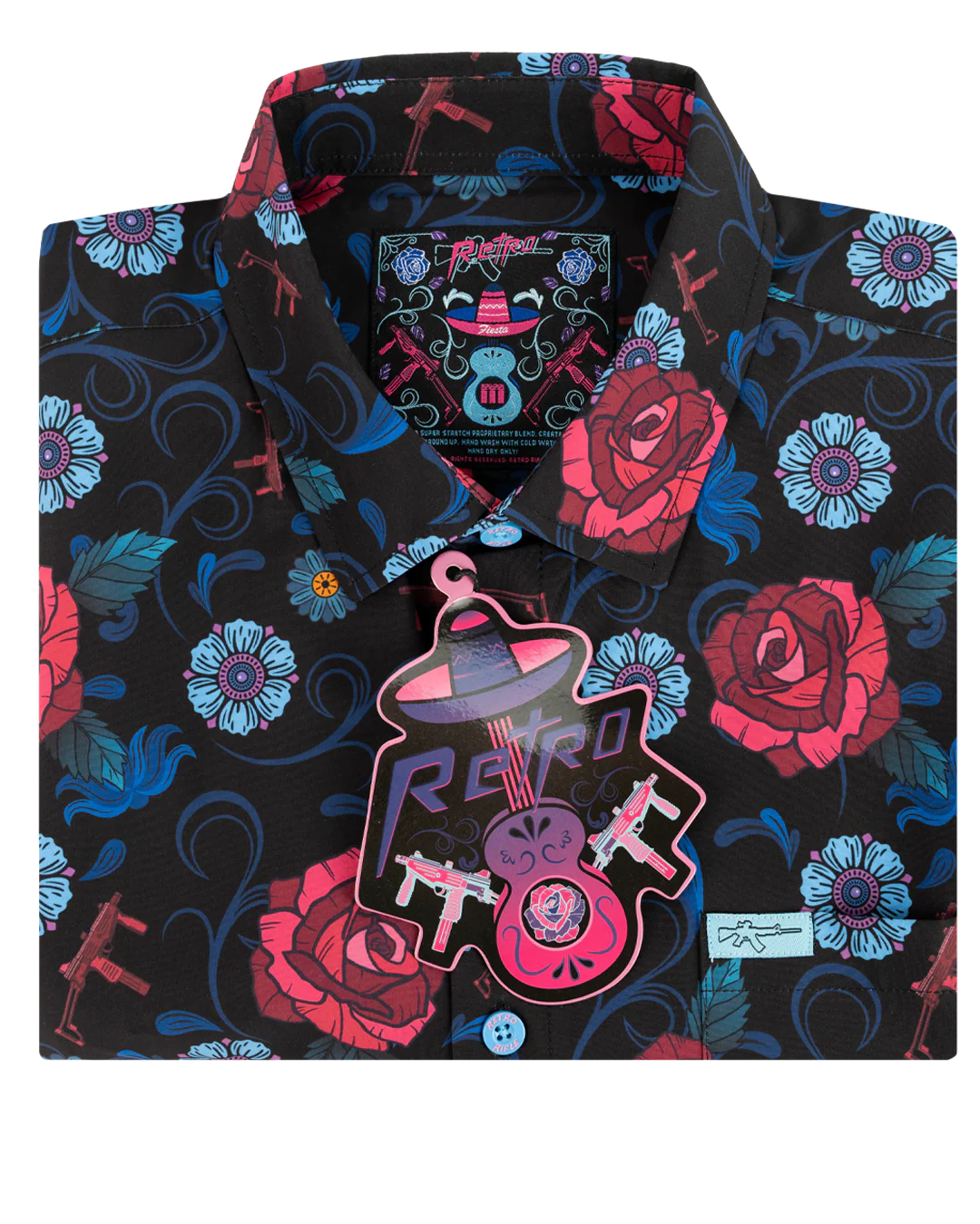 Fiesta (Blue/Pink) Button Down - Image 6