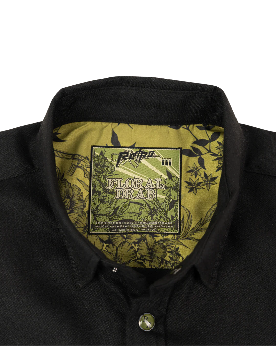 Floral Drab Flannel (Pearl Snaps) - Image 5