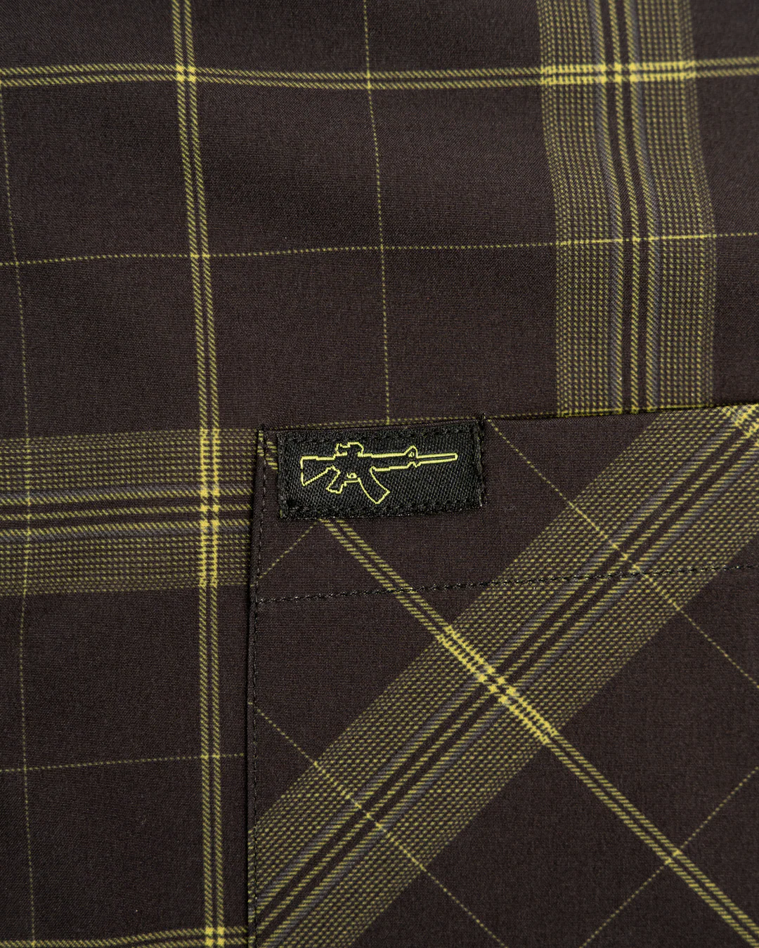 Floral Drab (Plaid) Button Down (Pearl Snaps) - Image 3
