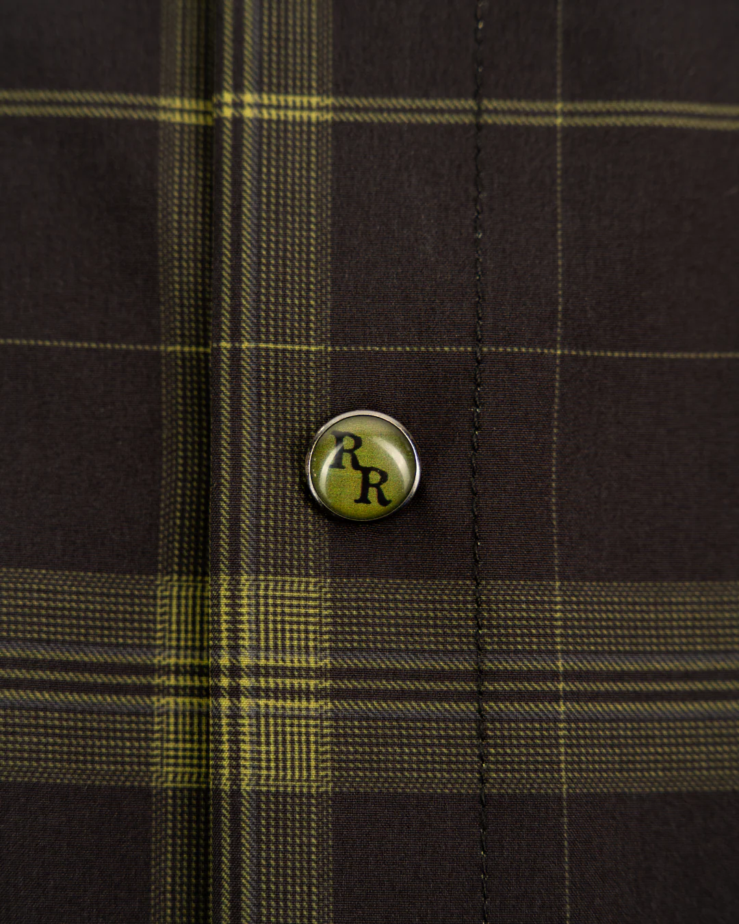 Floral Drab (Plaid) Button Down (Pearl Snaps) - Image 5