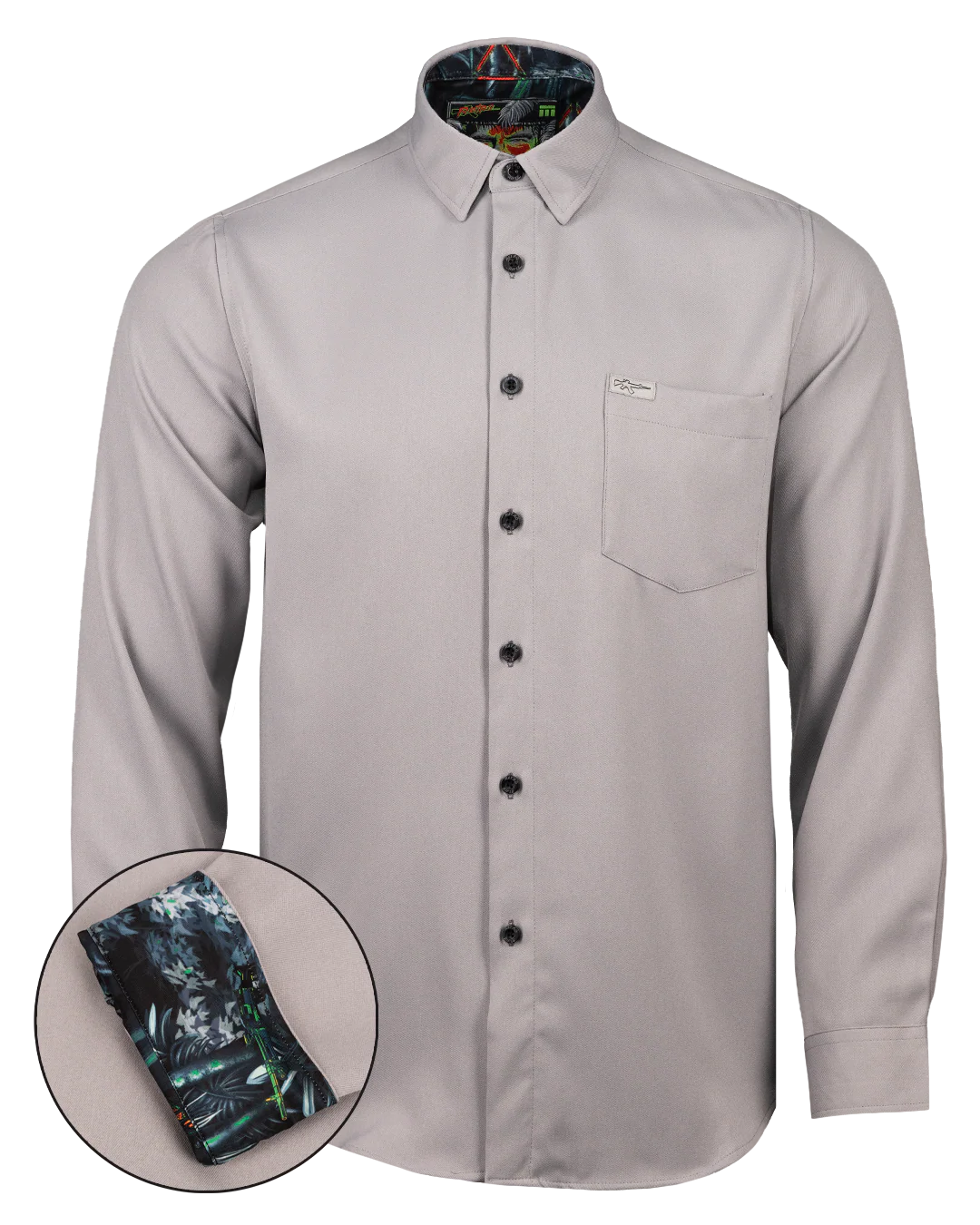 Get to the Chopper (Gray) Dress Shirt