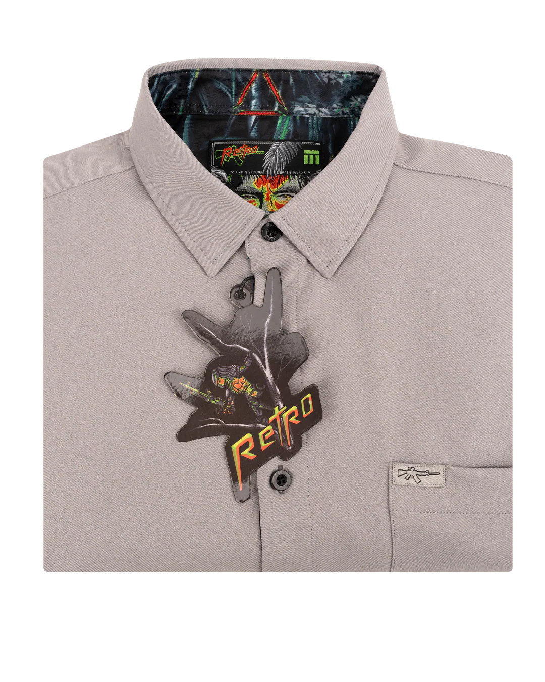 Get to the Chopper (Gray) Dress Shirt - Image 8
