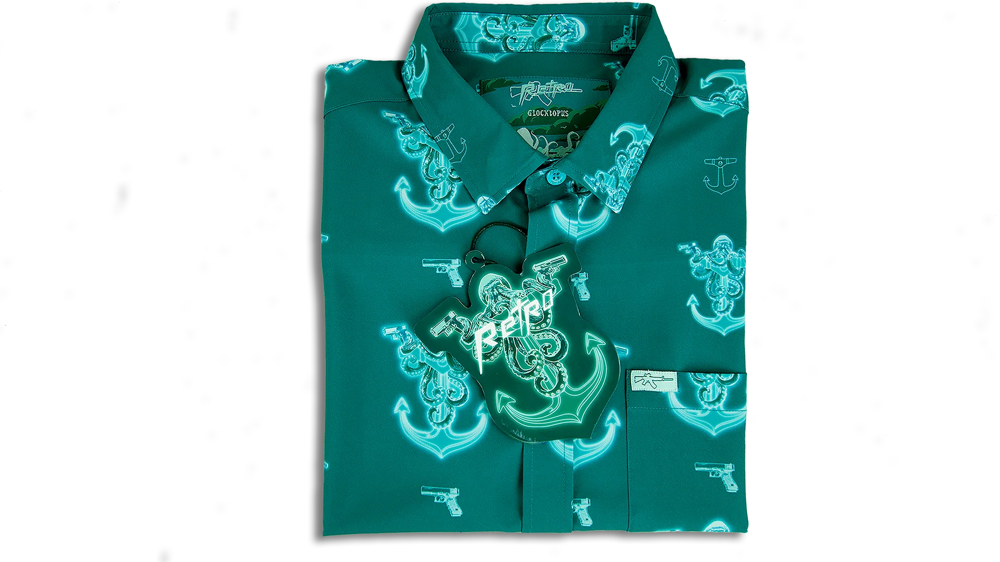 Glocktopus (Teal) Button Down - Image 4