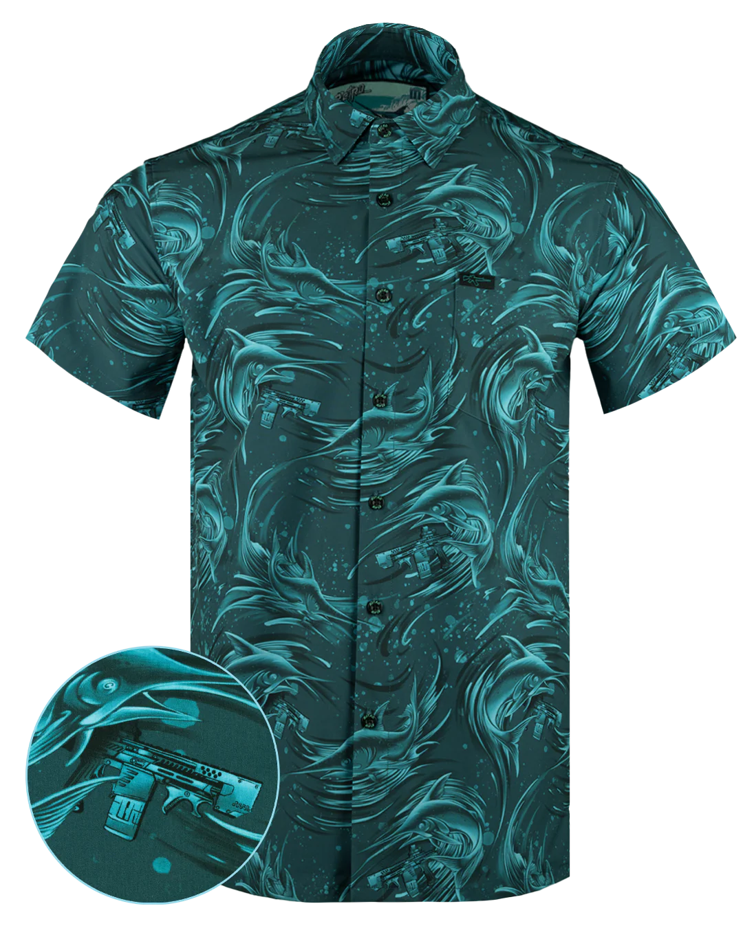 Gone Fishing Button Down