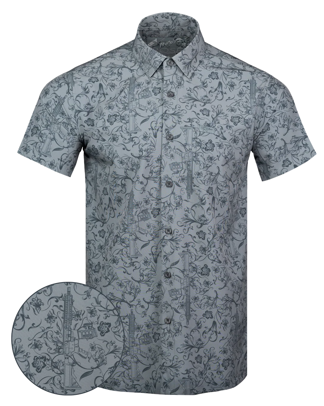 Gray Man (Gray) Button Down