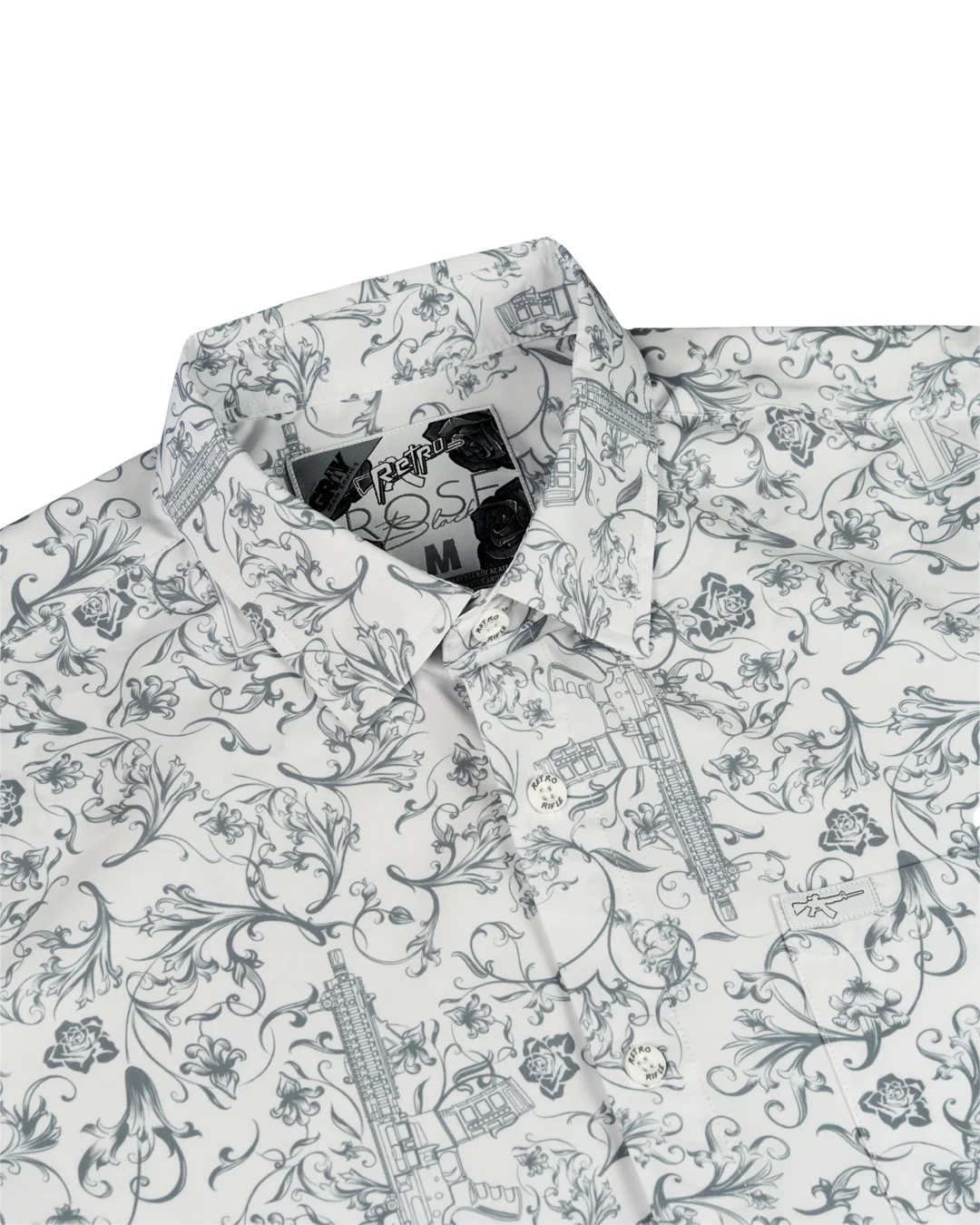 Gray Man (White) Button Down - Image 2
