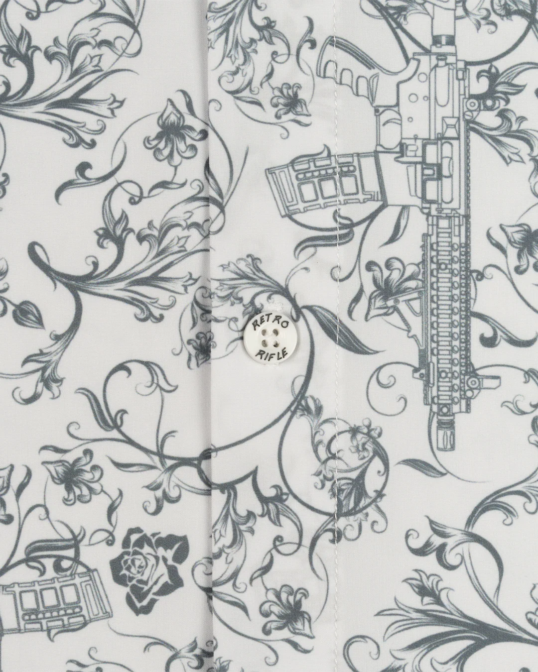 Gray Man (White) Button Down - Image 4