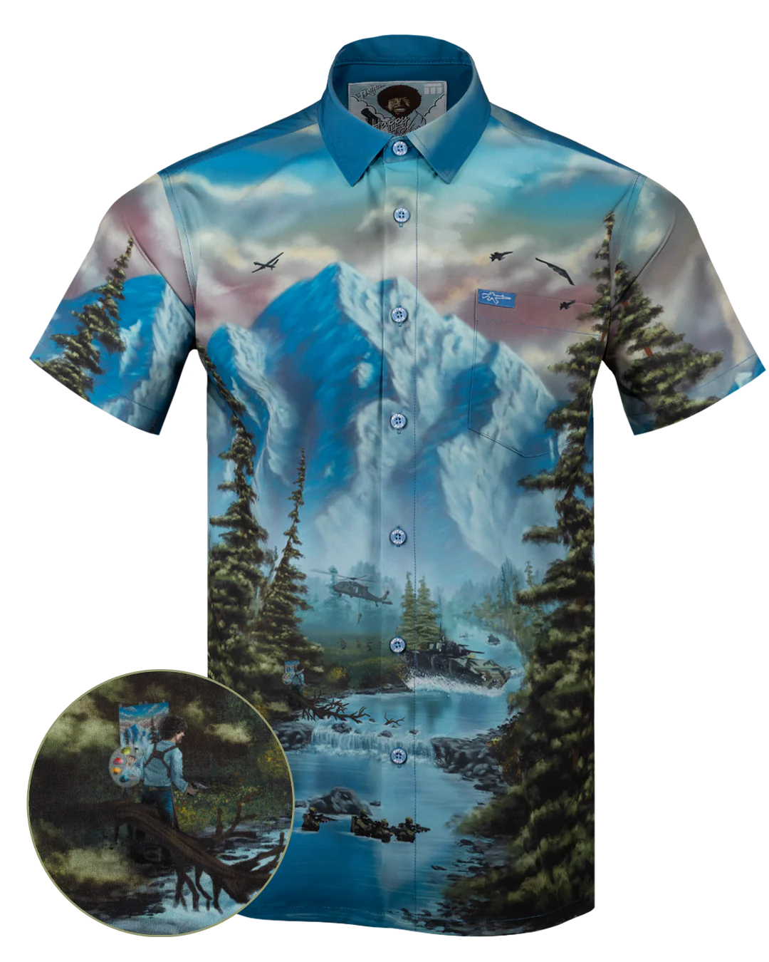 Happy Trees Button Down