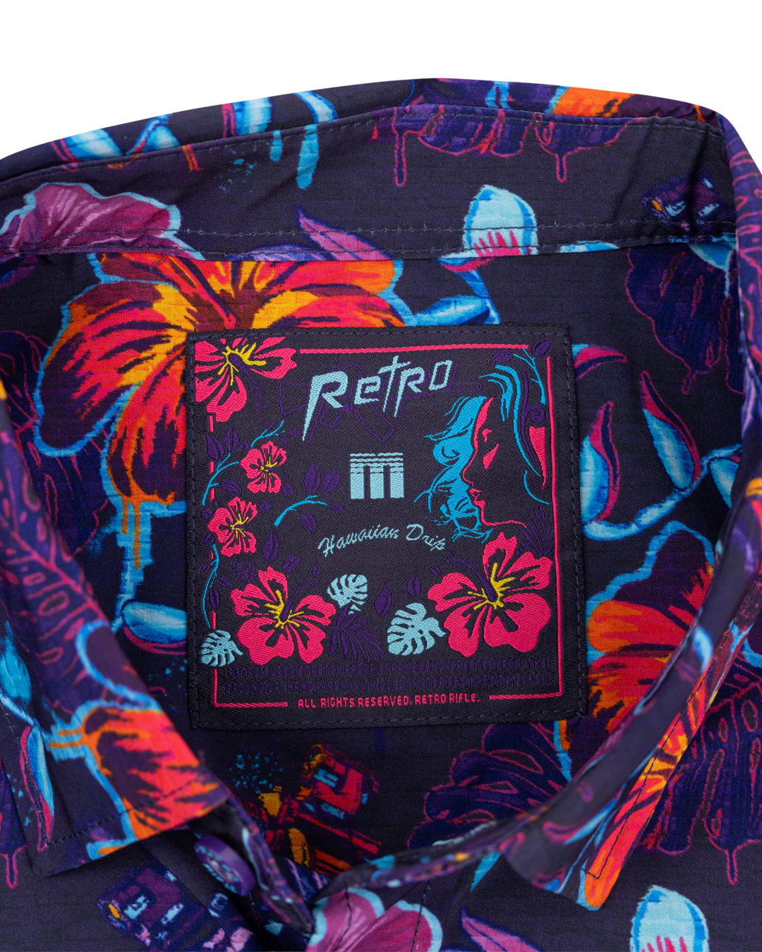 Hawaiian Drip (Purple) Button Down - Image 4