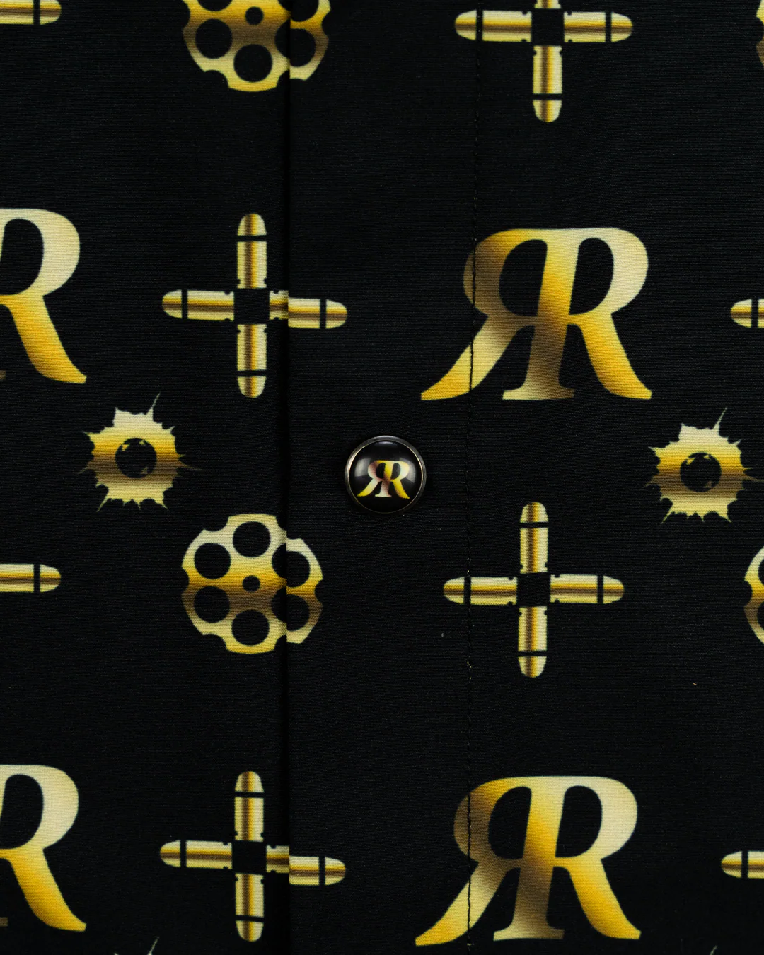 High Roller (Gold) Button Down (Pearl Snaps) - Image 4