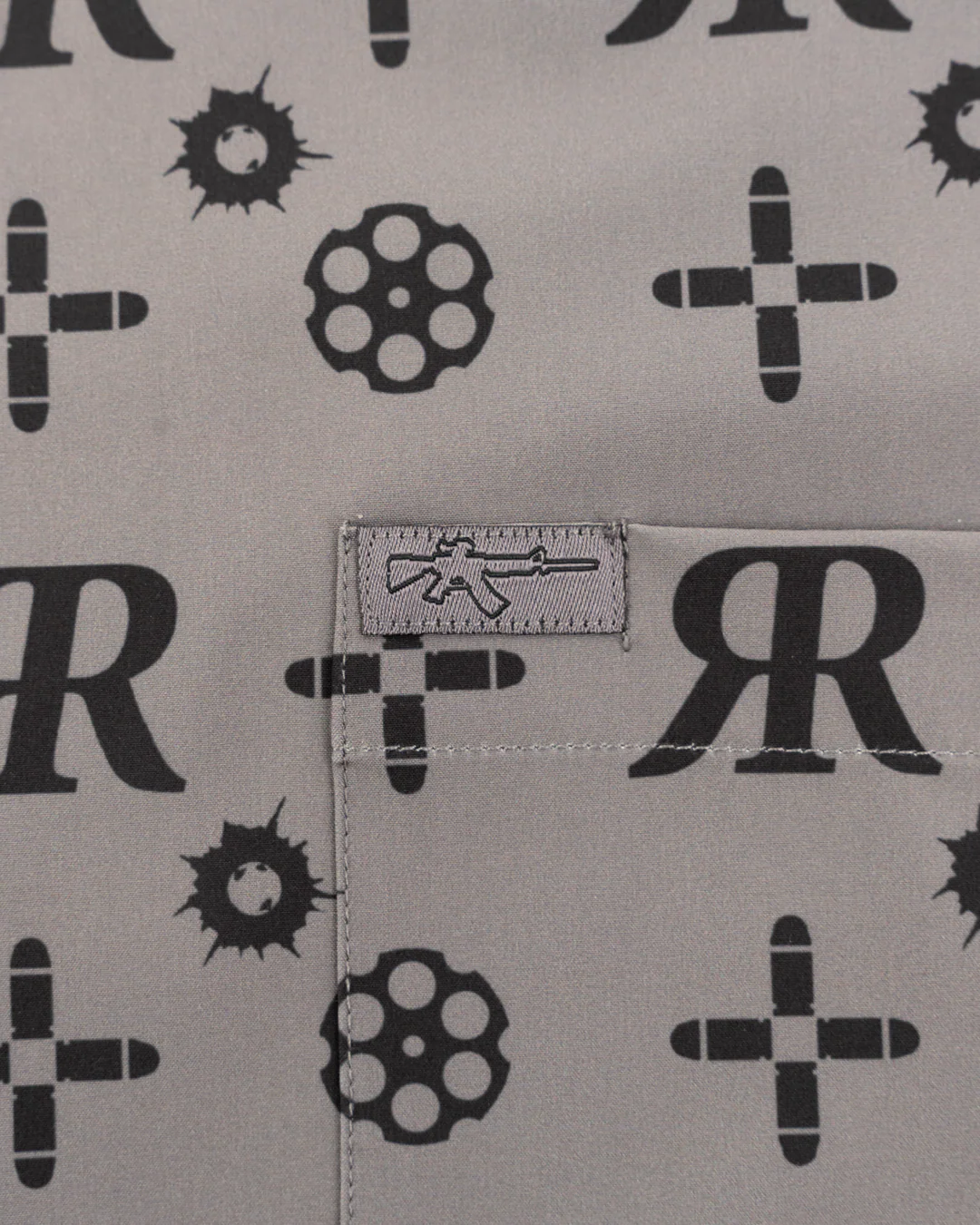 High Roller (Gray) Button Down (Pearl Snaps) - Image 3