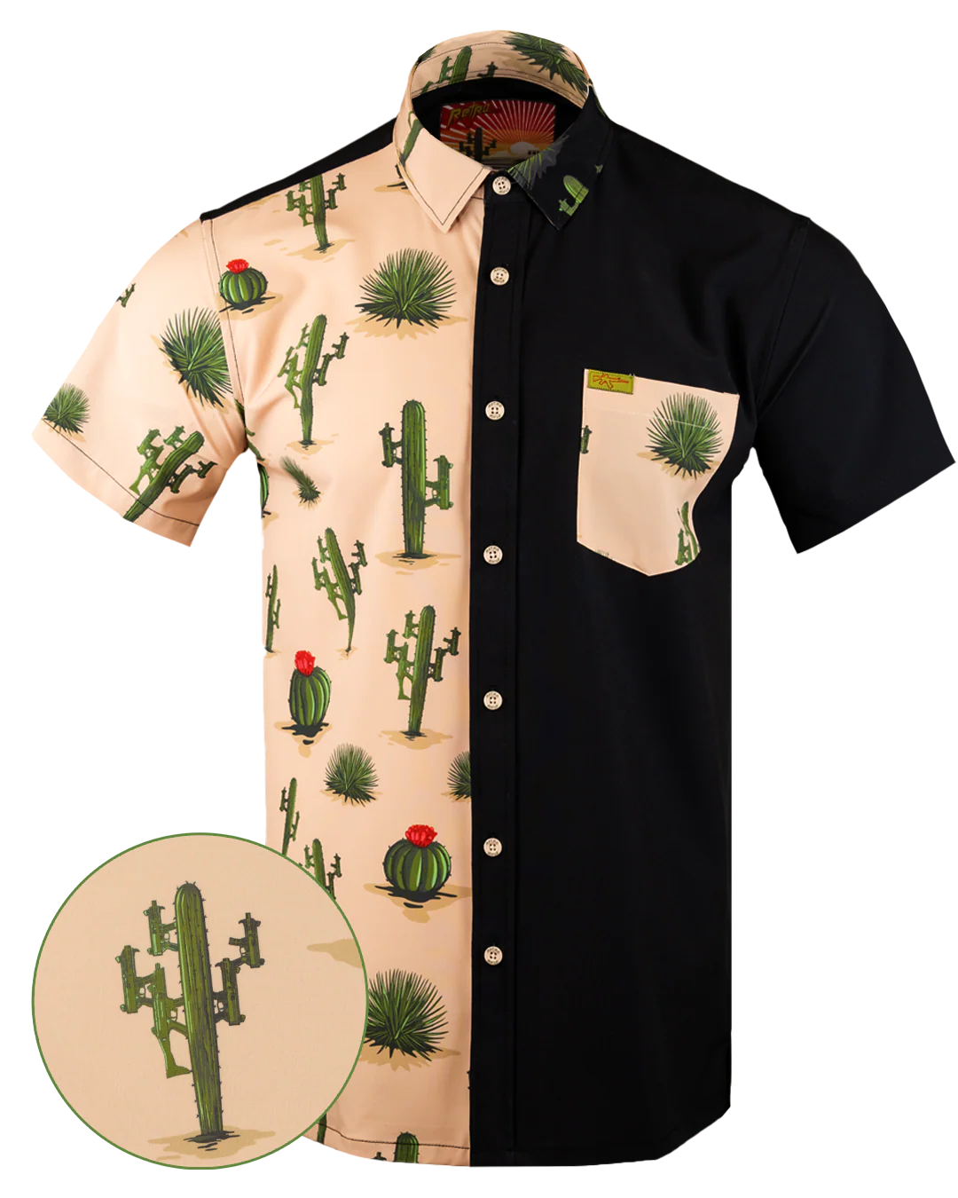 Homeland Split (Tan) Button Down
