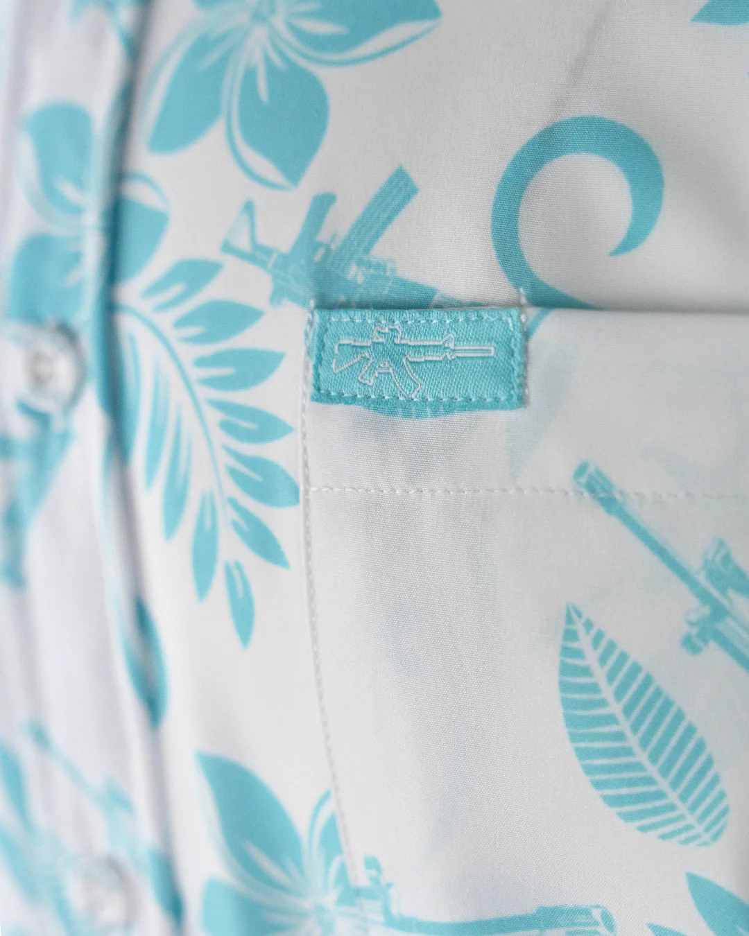 Hula (White/Mint) Button Down - Image 3