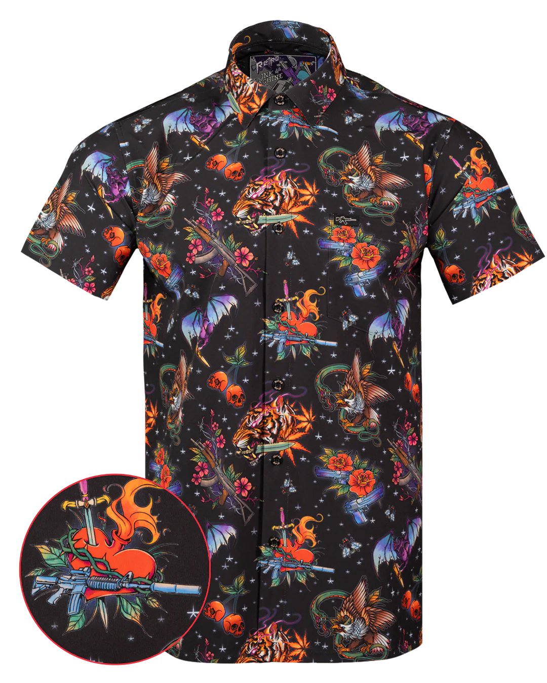 Ink Machine Button Down