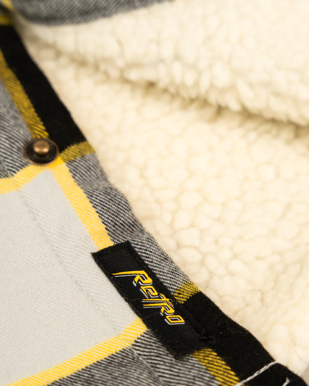 Journeyman Sherpa Flannel (Gray/Yellow) - Image 6