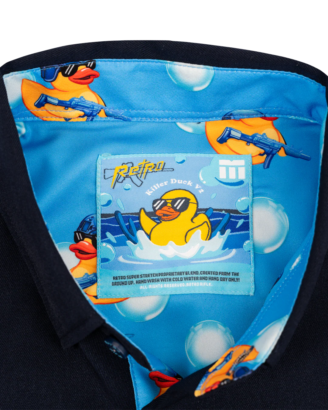 Killer Duck V2 (Navy) Dress Shirt - Image 6
