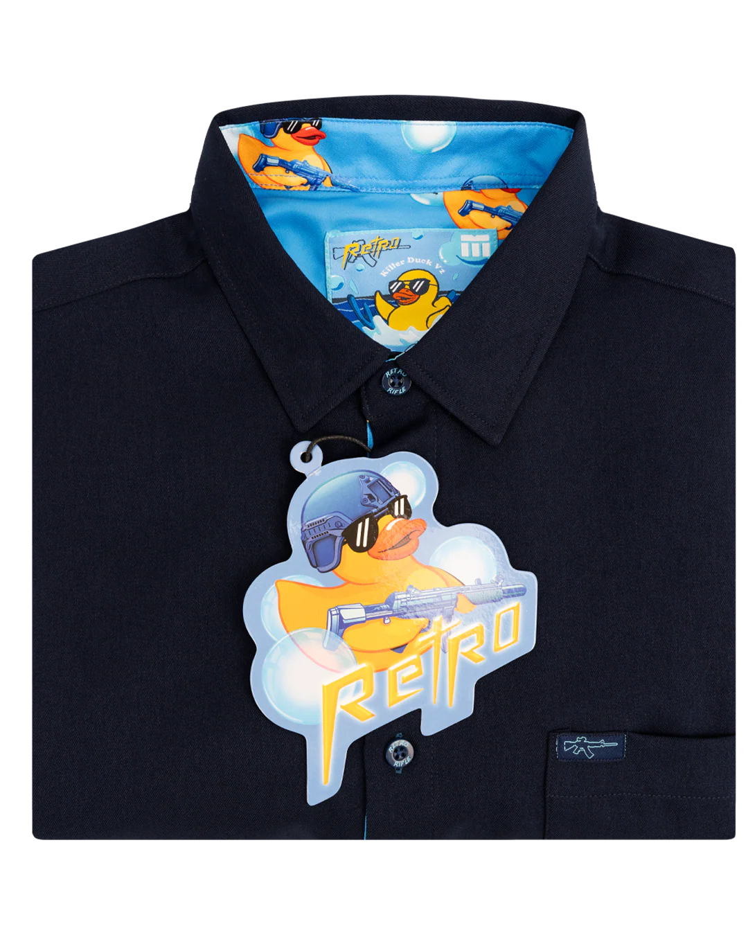 Killer Duck V2 (Navy) Dress Shirt - Image 8