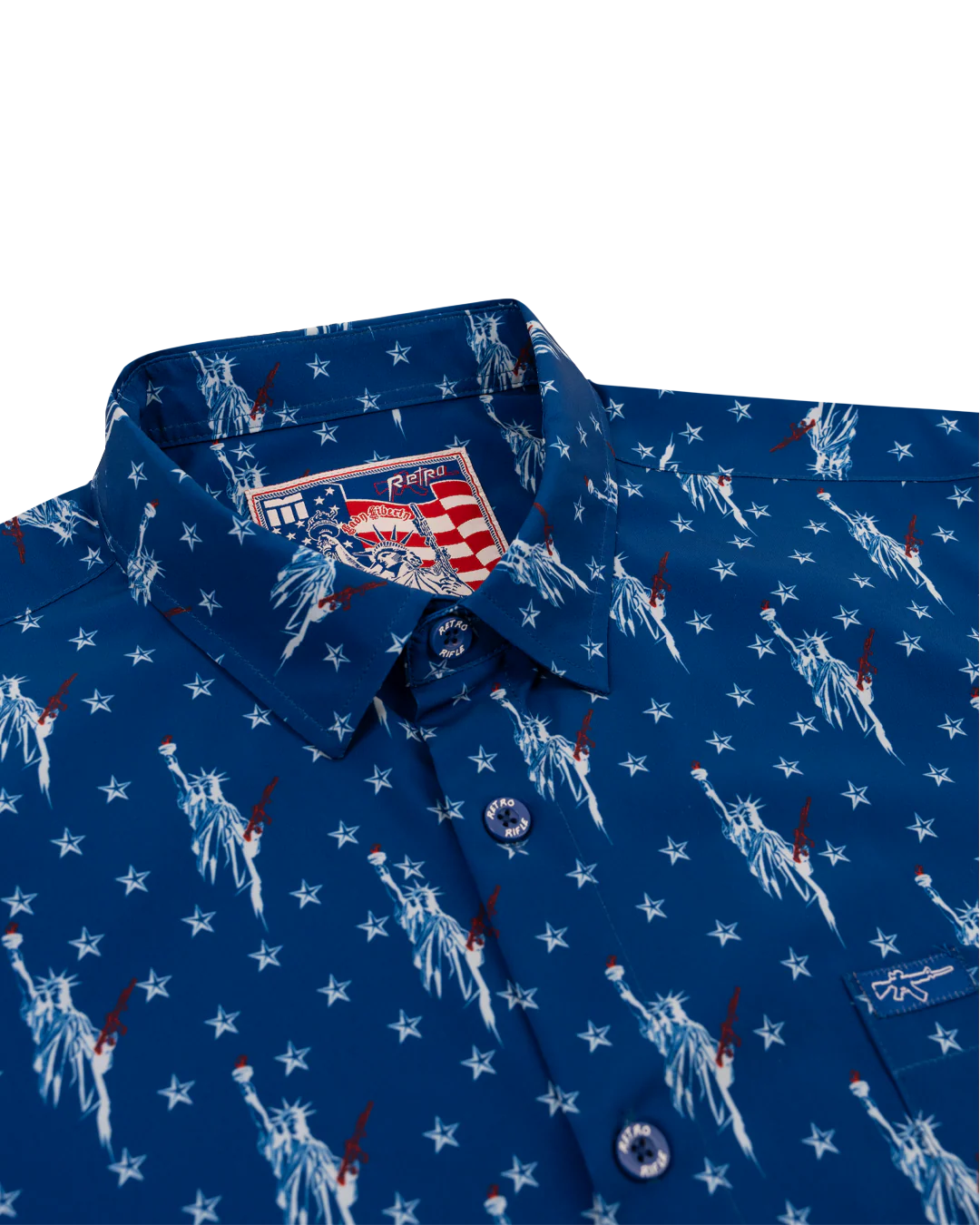 Lady Liberty (Blue) Button Down - Image 2