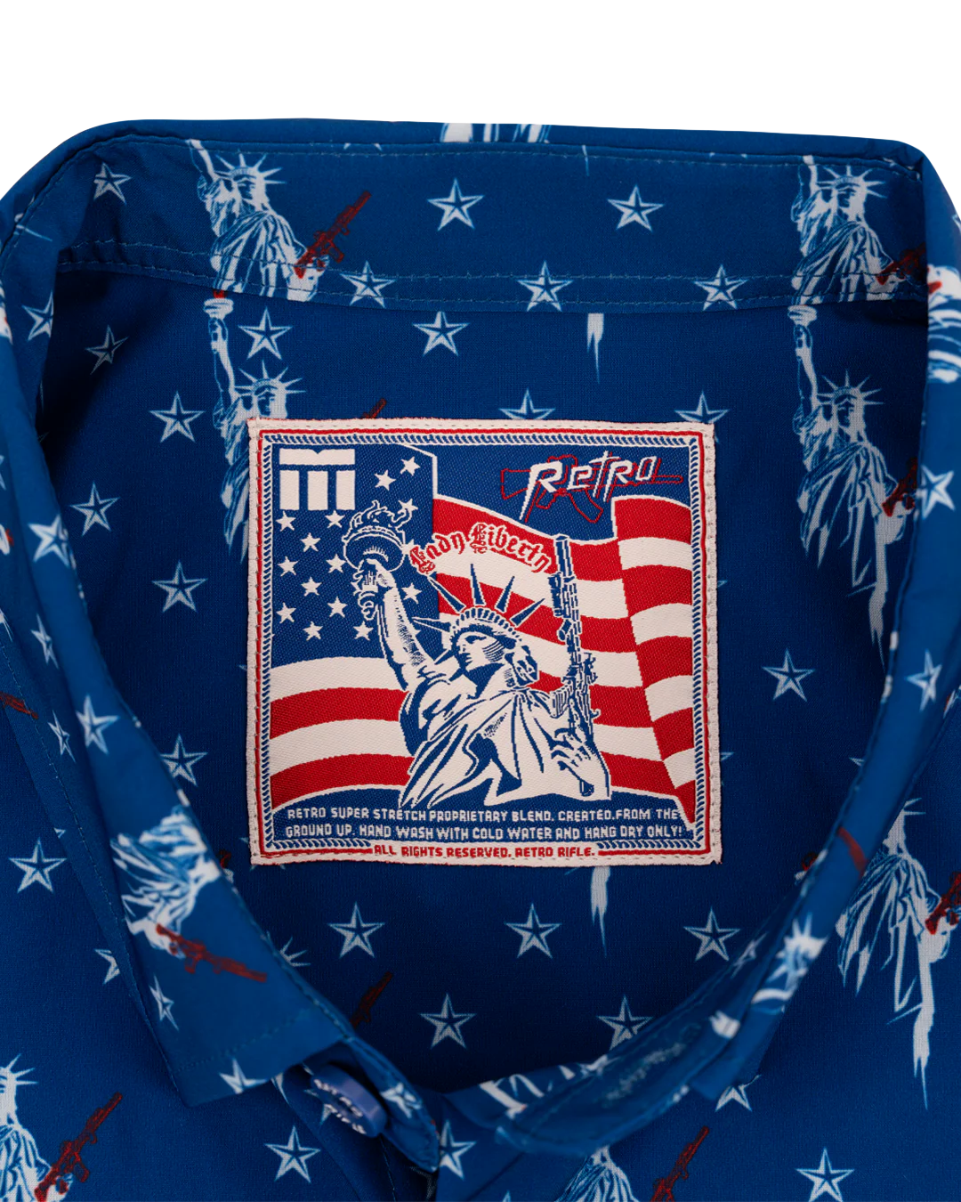 Lady Liberty (Blue) Button Down - Image 4