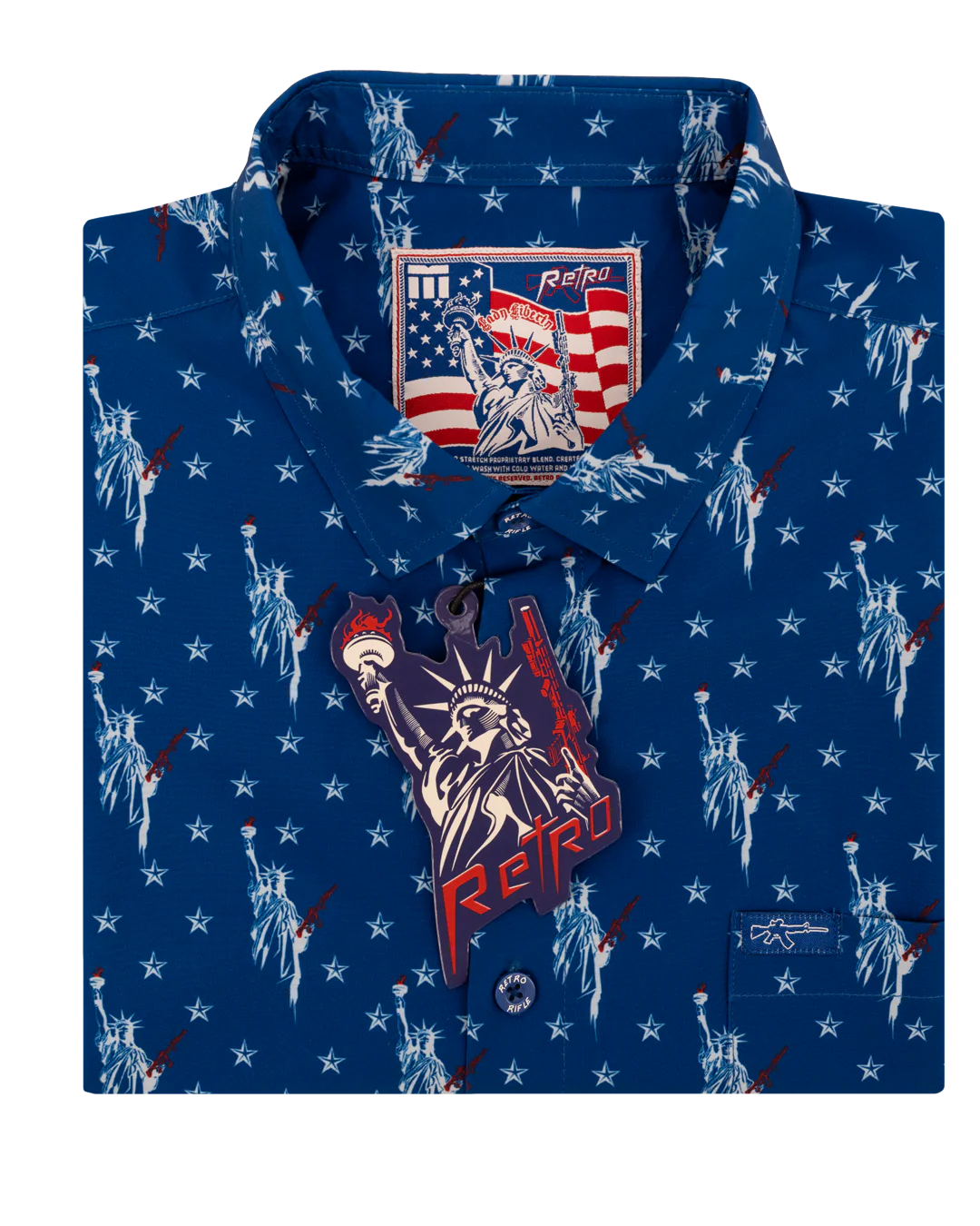 Lady Liberty (Blue) Button Down - Image 6