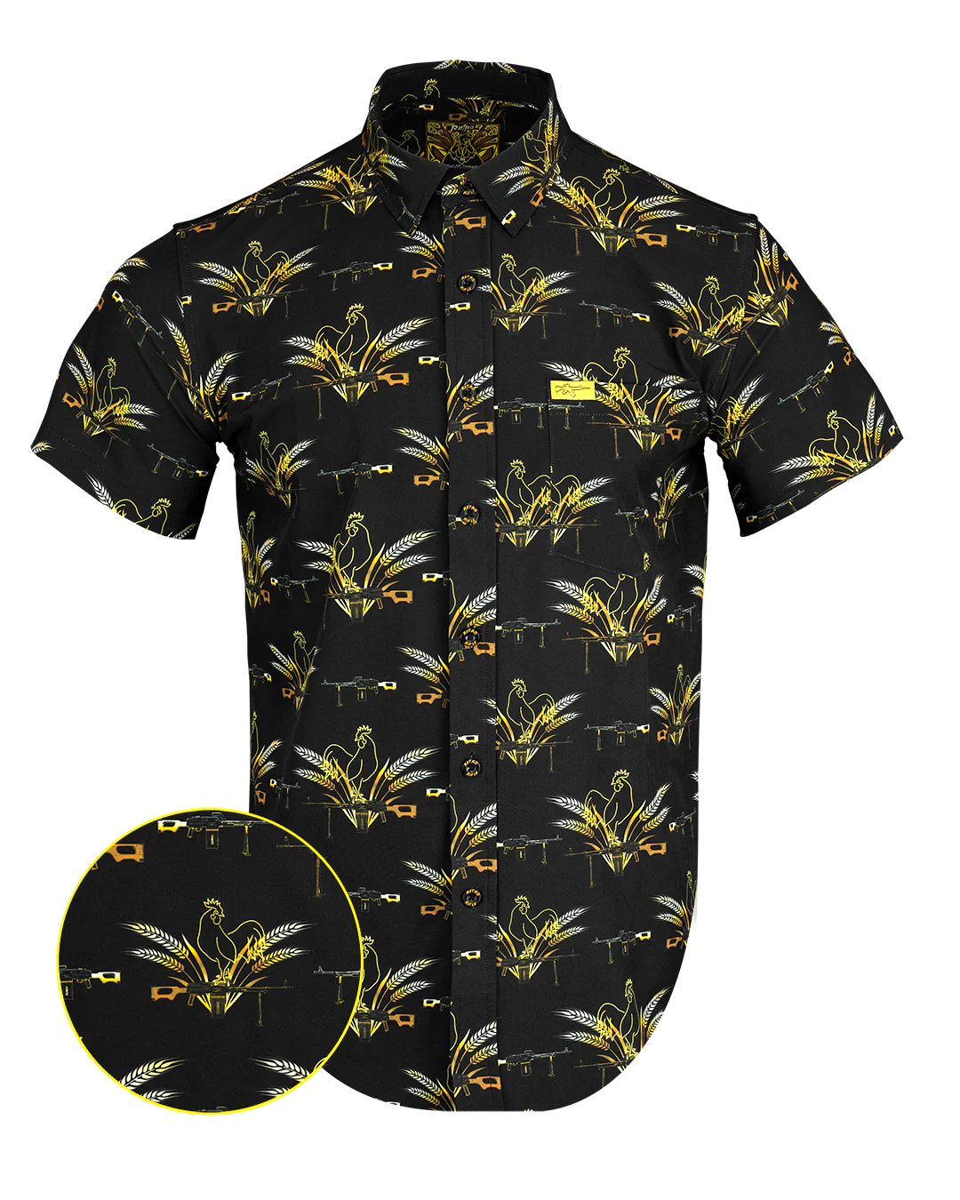 Le Cock V2 (Black/Gold) Button Down