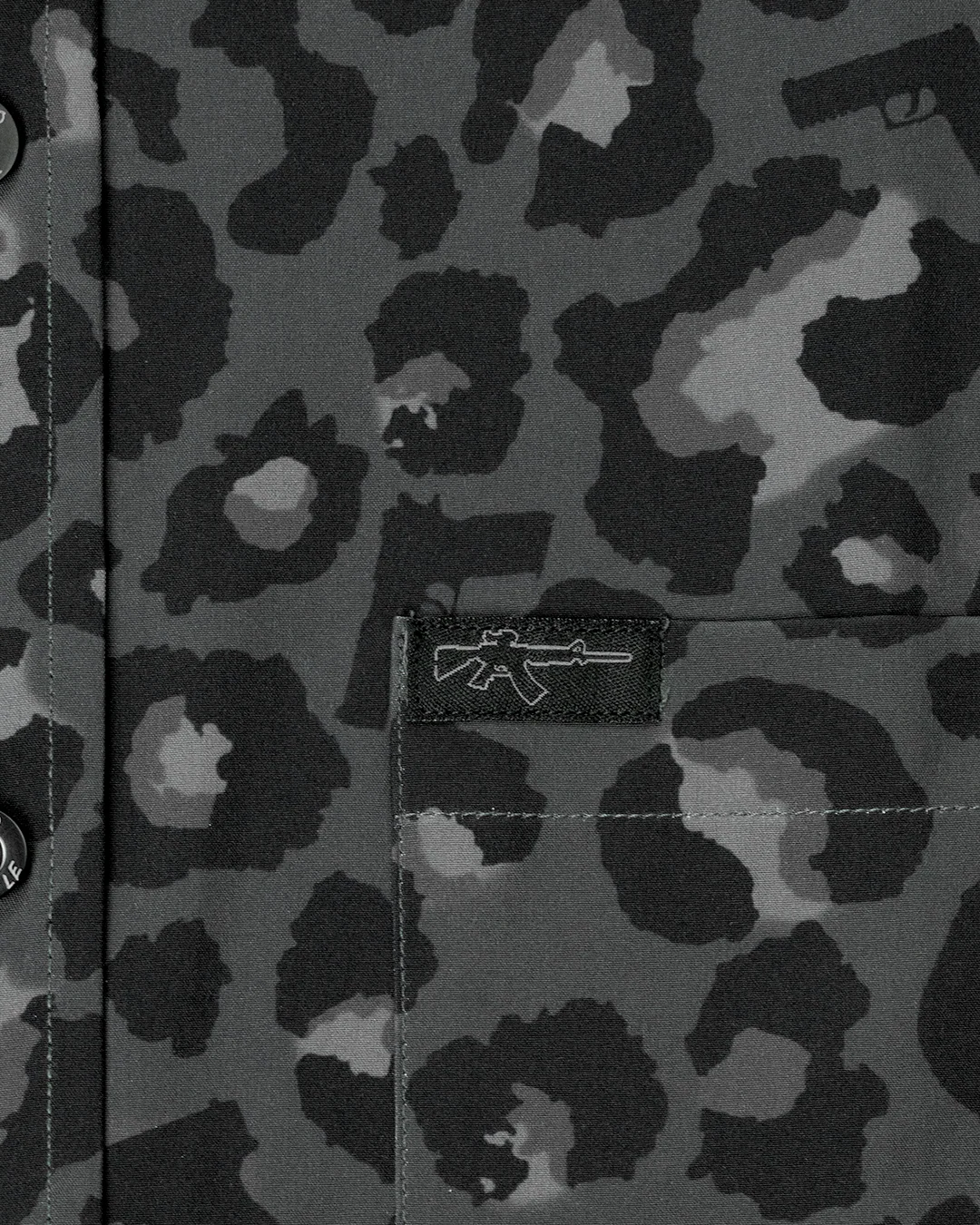 Leopard (Black) Button Down - Image 3