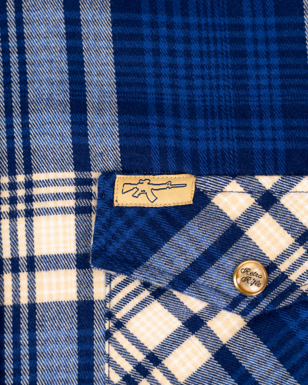 Los Charro (Blue) Flannel (Pearl Snaps) - Image 3